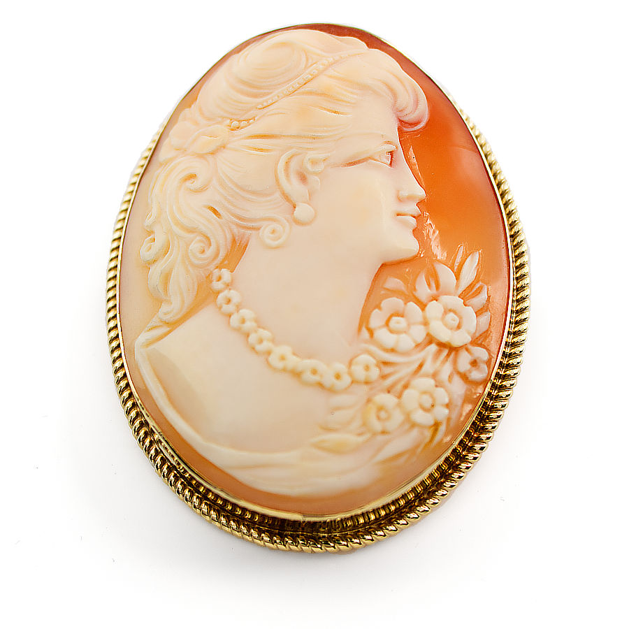 9ct gold Cameo Brooch